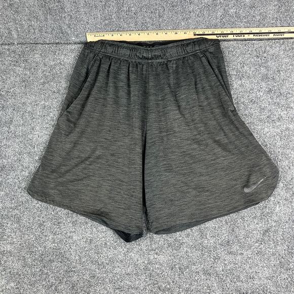 Nike Dri-Fit Shorts Mens Size L Gray Lined Stretch Lightweight Athletic Gym - Picture 1 of 10